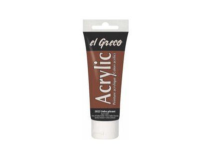 El Greco Acrylic Paint 75 ml 28322 Burnt Umber