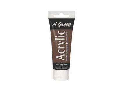 El Greco Acrylic Paint 75 ml 28323 Vandyke Brown