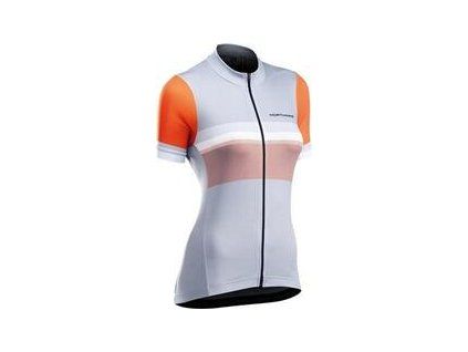 Northwave Womens Origin Jersey Short Sleeve Ice/Orange