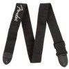 Fender Black Polyester Logo Strap