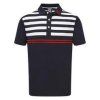 Footjoy Stretch Pq Gr Stripes Mens Polo S