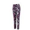 Callaway Floral Printed Pull On Womens Trousers Peacoat