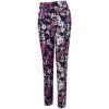 Callaway Floral Printed Pull On Womens Trousers Peacoat