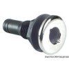 Osculati Nylon seacock black stainless steel