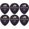 Dunlop 485R-03TH Celluloid Teardrop Black Thin