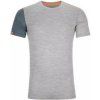 Ortovox 185 Rock'N'Wool Mens Short Sleeve Grey Blend