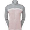 Footjoy Full-Zip Curved Clr Block Midlayer Womens Blush Pink/Heather Grey/White