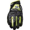 Five Stunt Evo Replica Fiber Fluo Yellow Motorcycle Gloves