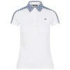 J.Lindeberg Cara Womens Polo Shirt Gingham Navy White