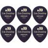 Dunlop 485R-03MD Celluloid Teardrop Black Medium