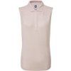 Footjoy Mesh Back Solid Sleeveless Lisle Womens Polo Shirt Blush Pink