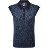 Footjoy Cap Sleeve Print Interlock Womens Polo Shirt
