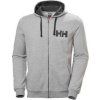 Helly Hansen HH Logo Full Zip Hoodie Grey Melange