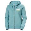 Helly Hansen W HH Logo Full Zip Hoodie Glacier Blue