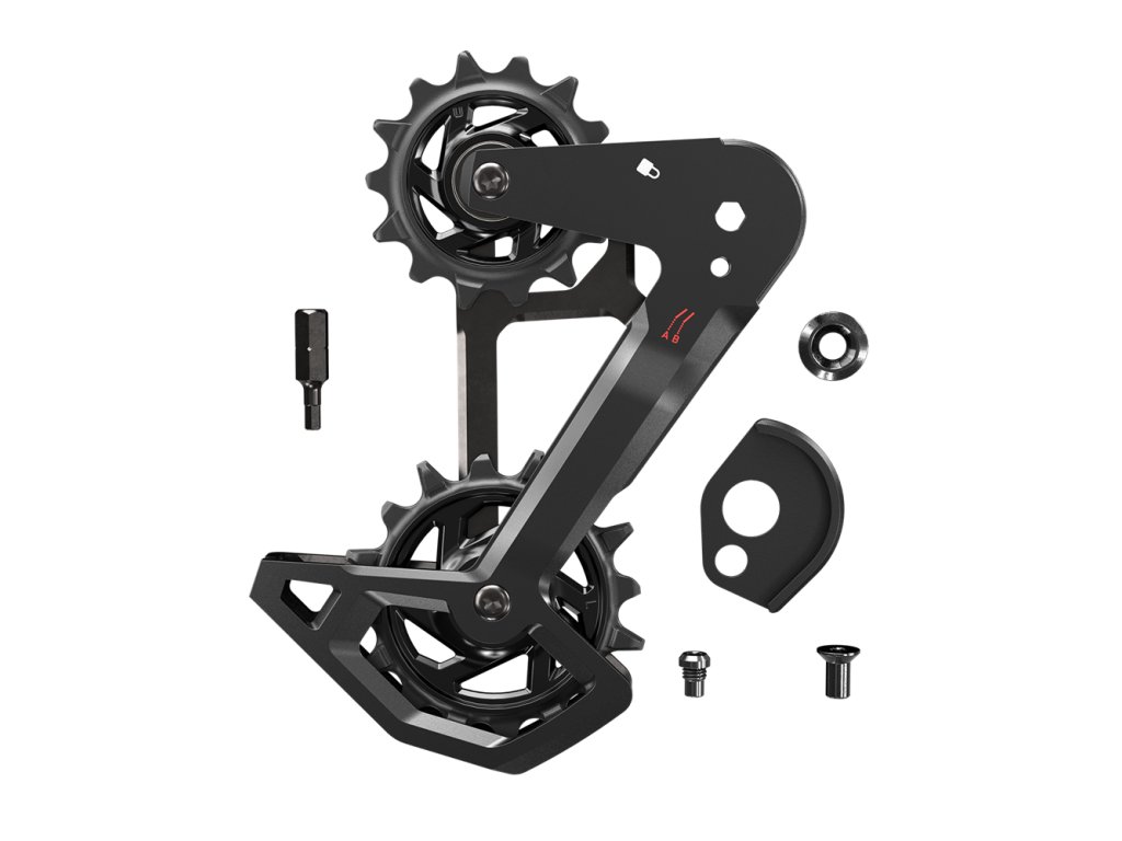 REAR DERAILLEUR CAGE KIT ALUMINUM T-TYPE EAGLE AXS WITHOUT DAMPER (REPLACEMENT OUTER AND I