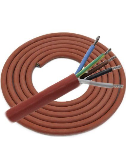 Sauna kabel do sauny silikonový 5x2,5