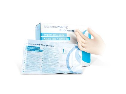Chirurgické rukavice Sempermed Supreme latex, sterilní, nepudrované - pár :: Velikost 6 (Chyba nenašlo variantu)