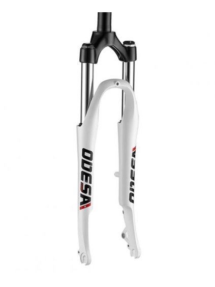 SPINNER 26'' odpružená vidlice ODESA 26", zdvih 63 mm, DISC + V, 1-1/8'', bílá