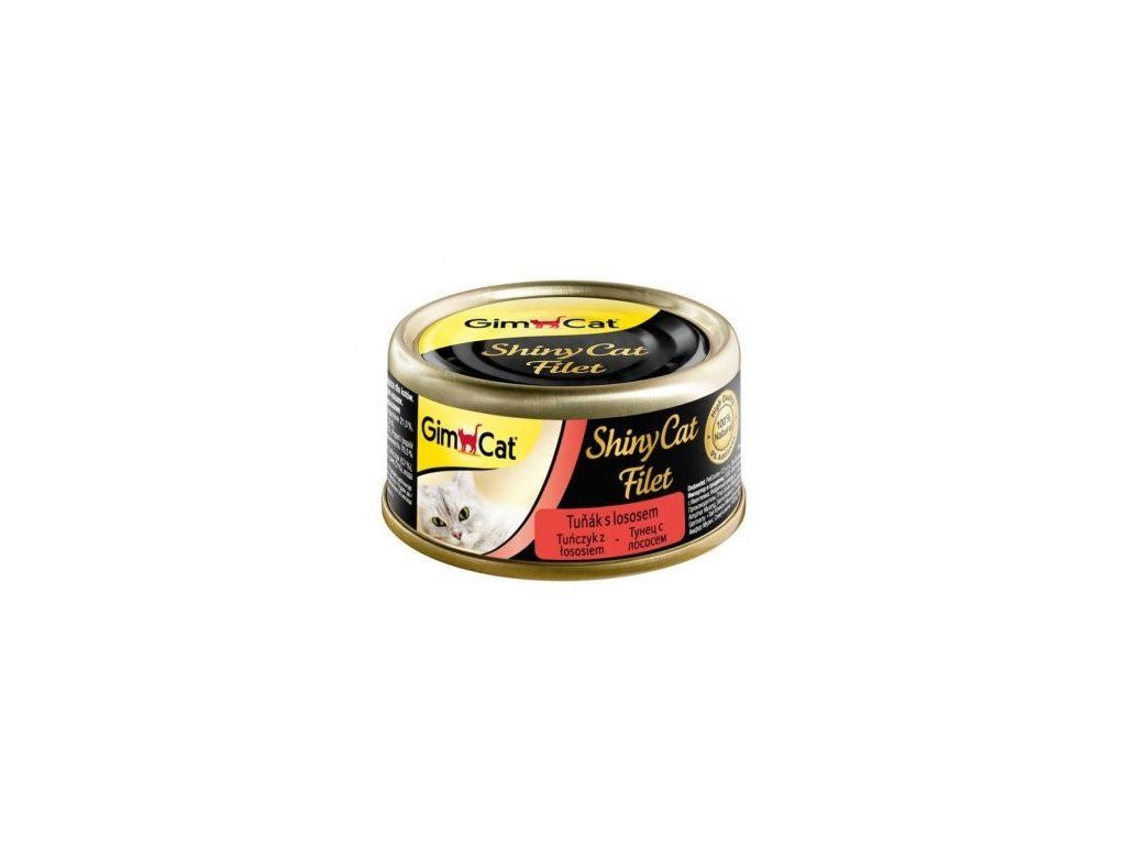 35751 1 shinycat filet konzerva tunak s lososem 70g