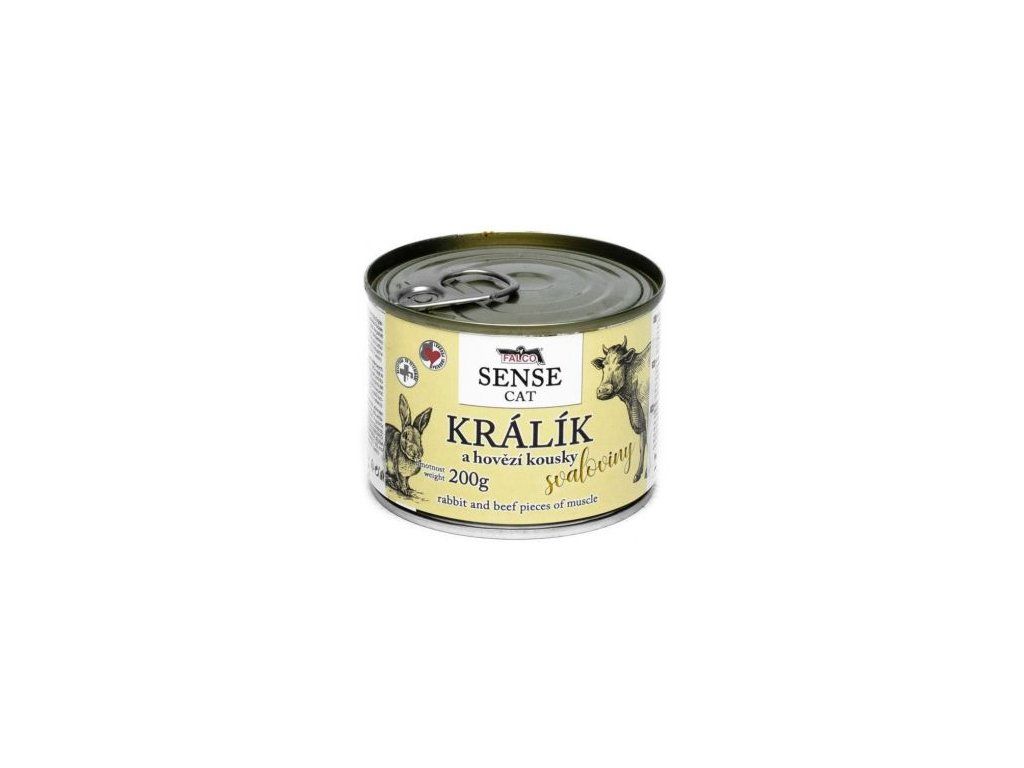 38616 falco sense cat kralik a hovezi 200g