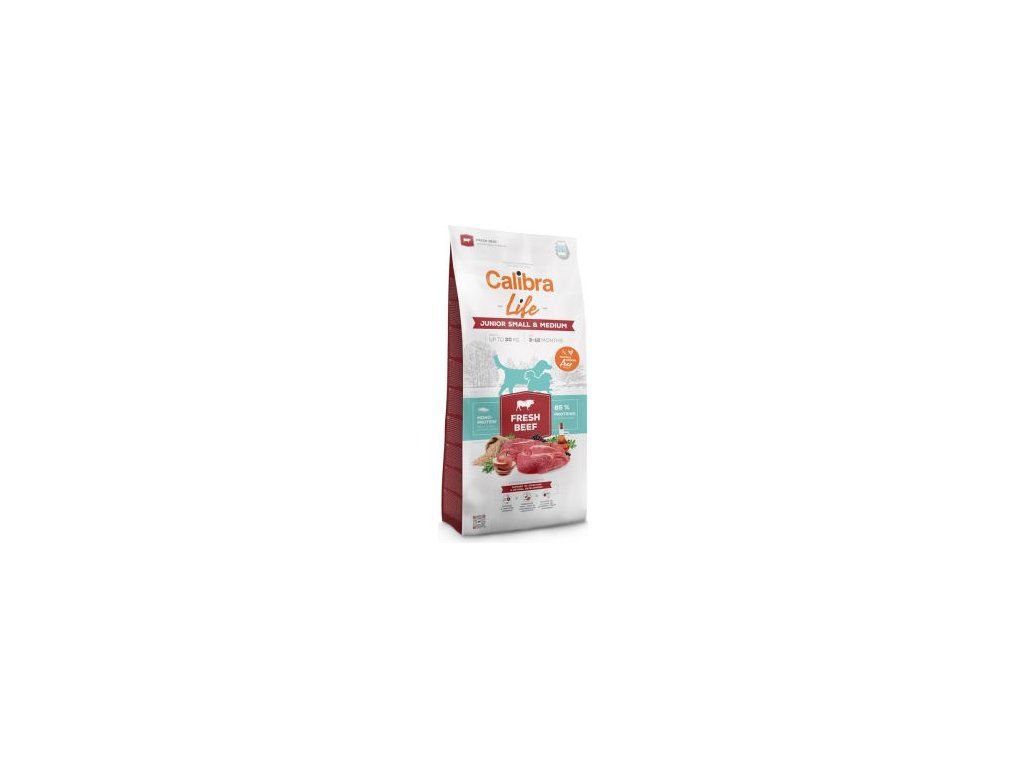 57336 57336 calibra dog life junior small medium fresh beef 12kg