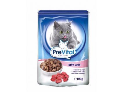 85996 prevital cat kapsicka teleci 100g