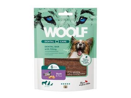 126174 woolf dental care bar with duck pear 108g 6ks