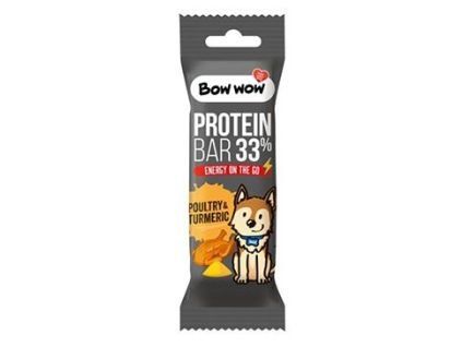 128470 bow wow poch proteinova tycinka drubez kurkuma 32g