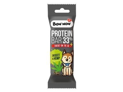 128455 bow wow poch proteinova tycinka hmyz konopi 32g