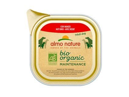 120760 almo nature bio organic vanicka pro psy s hovezim 100g
