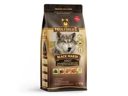 102178 wolfsblut dog adult black marsh 2kg