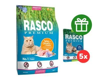 52797 rasco premium cat sensitive kruta koren cekanky 2 kg