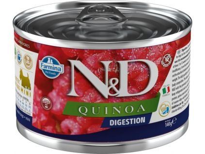 9558 1 n d dog quinoa digestion lamb fennel mini 140g