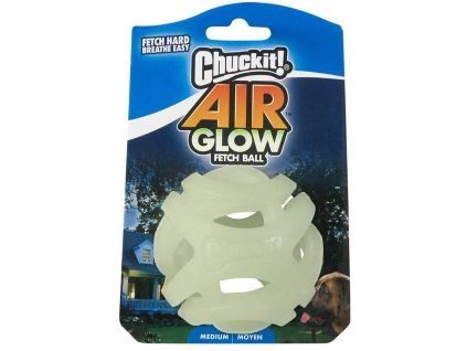 125121 chuckit air glow ball derovany svitici micek medium 6 4 cm