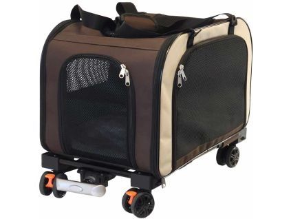 93496 1 nobby cestovni vozik move do 10 kg hneda 55x32x32cm
