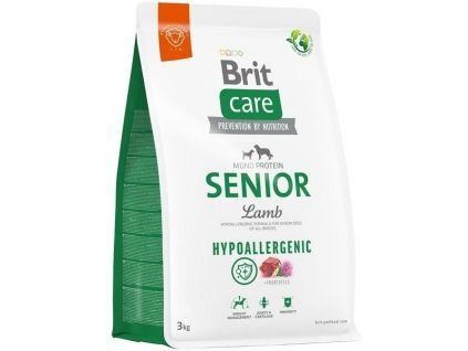 76743 brit care dog hypoallergenic senior lamb 3 kg
