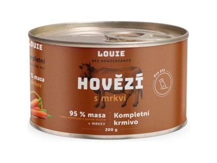 92188 louie konz pro psy hovezi s mrkvi 200 g