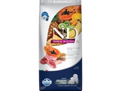 100789 n d tropical selection dog lg lamb puppy medium maxi 10 kg