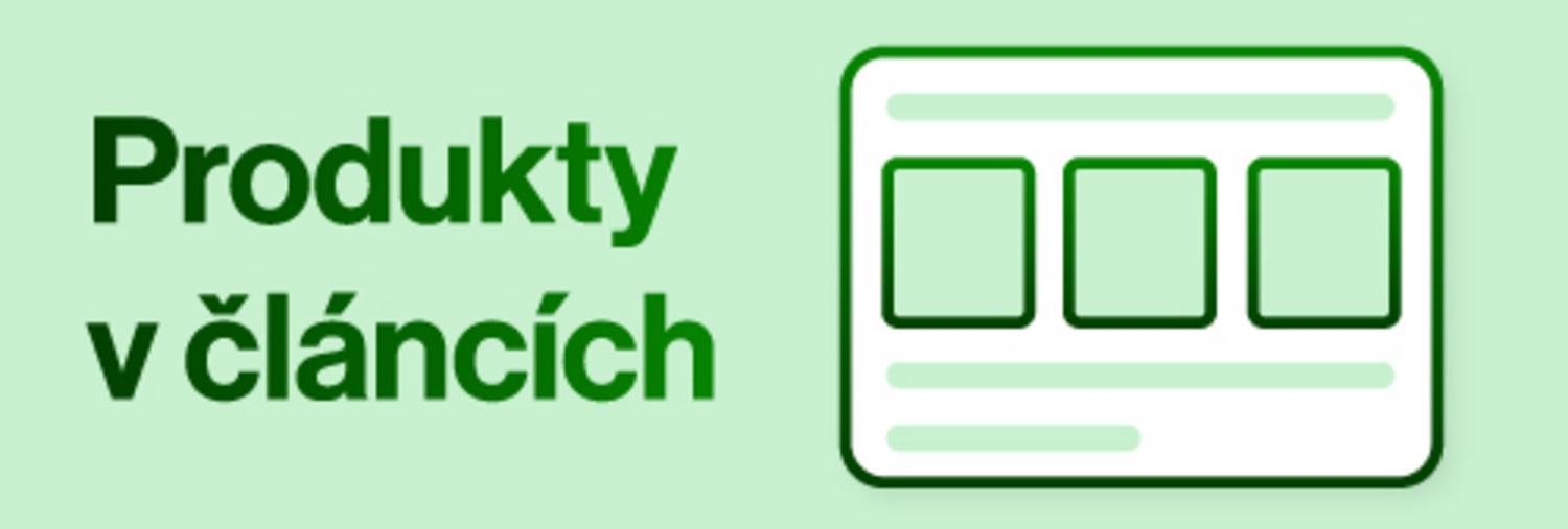 Produkty v článcích