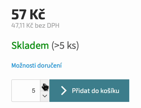 Objednávání po násobcích – animace nákupu balení – Dominik Martini