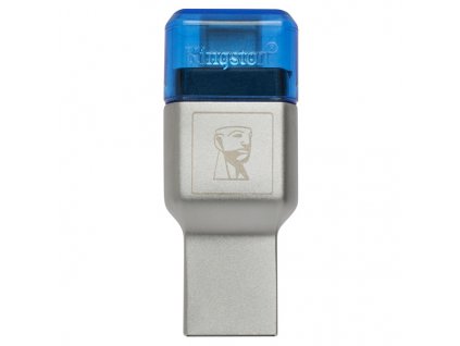 Kingston čtečka USB 3.0 (3.2 Gen 1), MobileLite Duo 3C, microSD, externí, modrá, konektory USB A / USB C