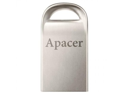 Apacer USB flash disk, USB 2.0, 64GB, AH115, stříbrný, AP64GAH115S-1, USB A, s poutkem