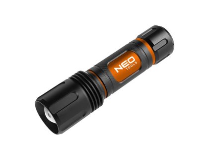 LED svítící baterka, 6xAA, hliník, černá, 1500lm, 250m, funkce zoom, 3 druhy svícení,IPX4