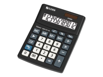 Eleven Kalkulačka CMB1201-BK, černá, stolní, dvanáctimístná, duální napájení