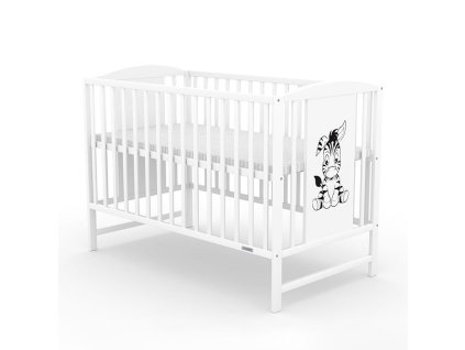 Dětská postýlka New Baby POLLY Zebra bílá