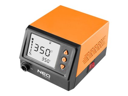 Pájecí stanice 60W, NEO TOOLS LCD displej, ochrana heslem, automatické vypnutí, oranžová
