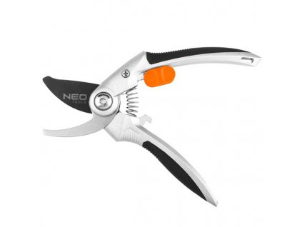 Neo Tools Zahradní nůžky, průměr řezu 20mm, délka 210mm, délka čepele 46mm, ocelová čepel, hliníková rukojeť