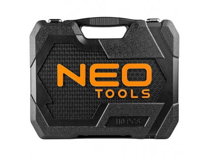 Sada nástrčných klíčů, 10-066, chrom-vanadiová ocel, kufřík, Neo Tools
