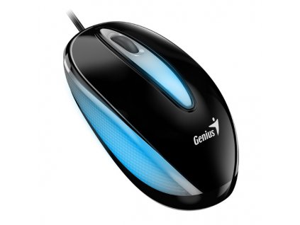 Myš drátová, Genius DX-Mini, černá, optická, 1000DPI