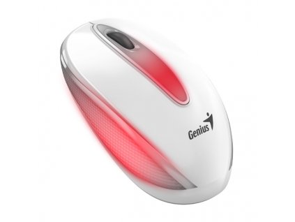 Genius Myš DX-Mini, 1000DPI, optická, 3tl., drátová USB, bílá, klasická, RGB podsvícení